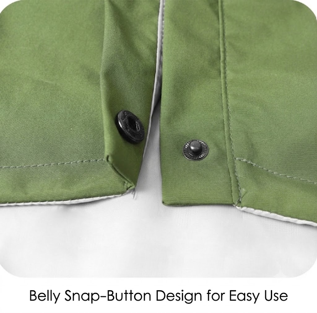 All-Weather Waterproof Dog Shell Jacket | Detachable Hood & Reflective Trim | Pawpawlemon