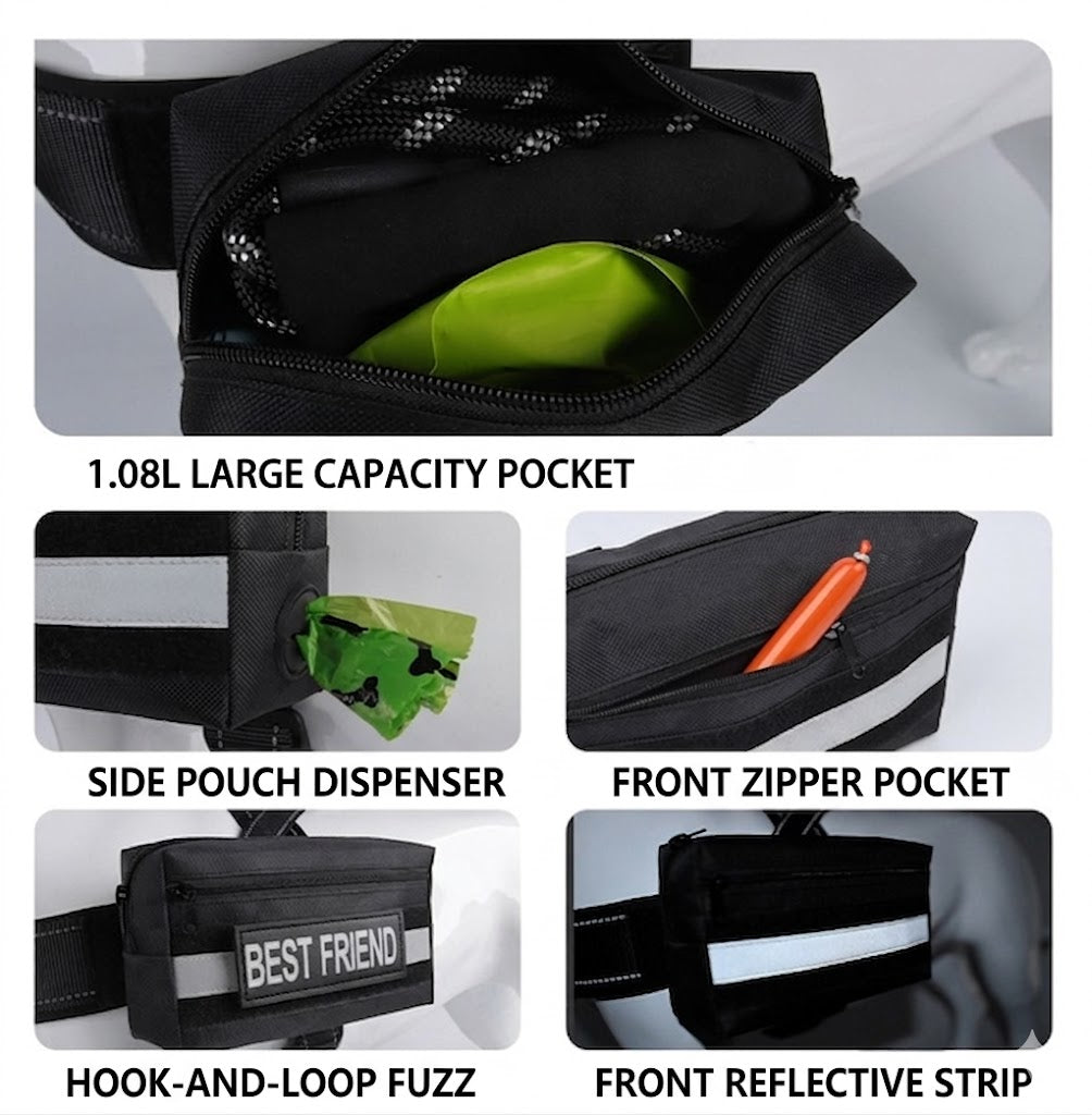 MOLLE Dog Harness Pouch — Tactical Storage Bag | Pawpawlemon