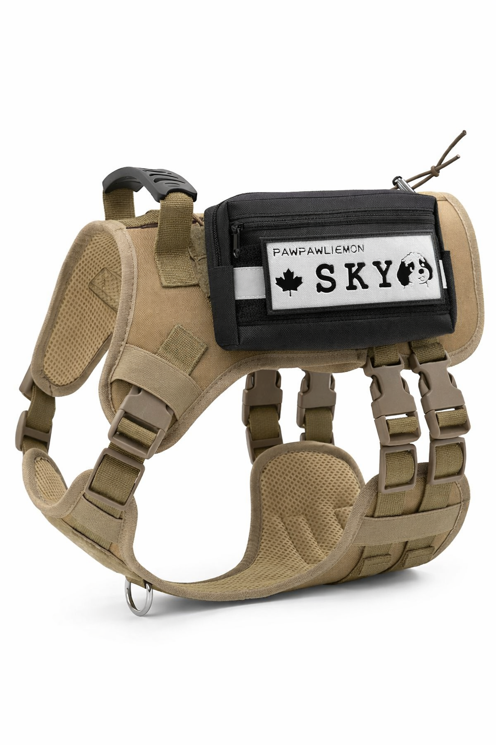 Custom Velcro Patch for Dog Harness — Personalized Dog ID | Pawpawlemon